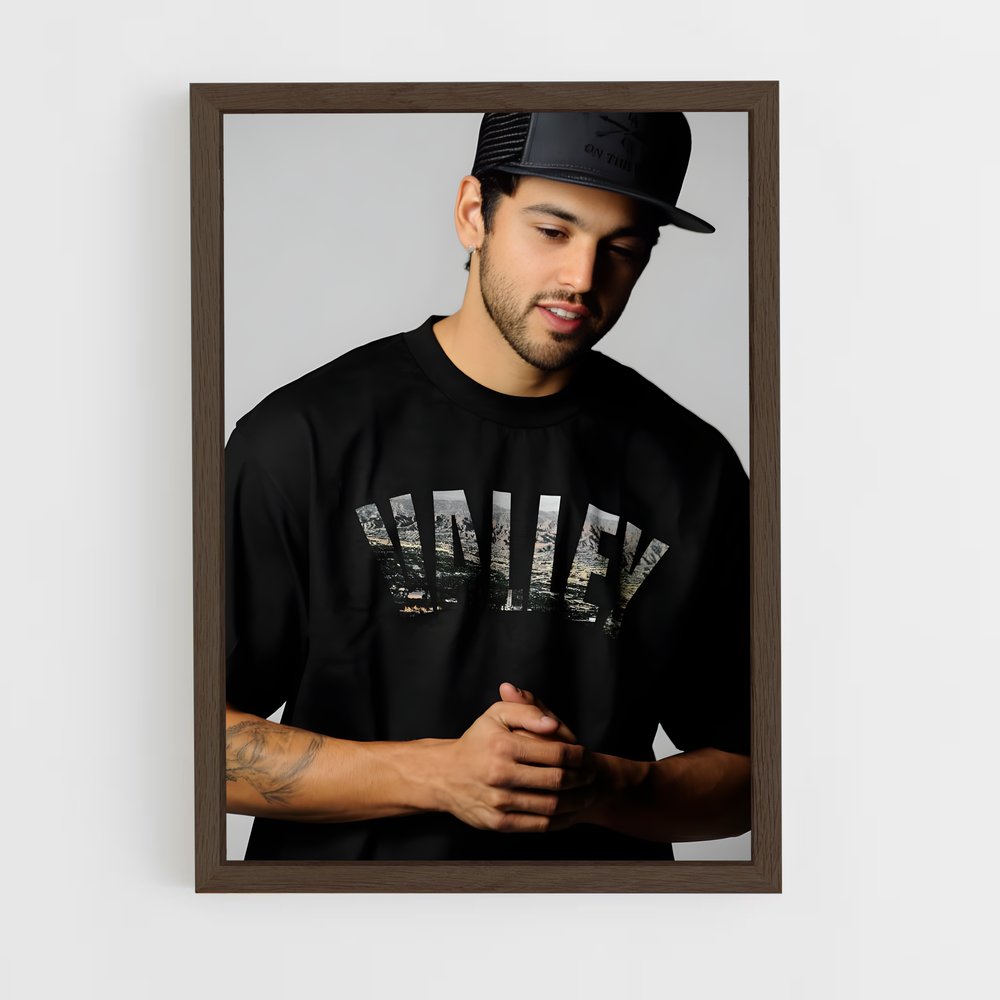 Poster T-Shirt Noir – affiche Skateboard (vue 5)